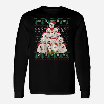 Samoyed Christmas Dog Lover Gift Ugly Sweater Xmas Tree Sweatshirt Unisex Long Sleeve | Crazezy AU