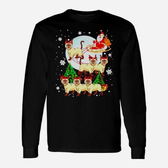 Santa Claus And Cats Long Sleeve T-Shirt - Monsterry UK