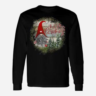 Santa Claus Garden Gnome Merry Christmas - Christmas Gnome Raglan Baseball Tee Unisex Long Sleeve | Crazezy