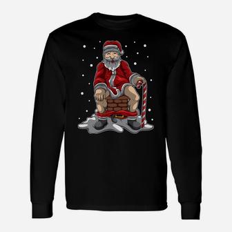 Santa Claus Poops In The Chimney - Christmas Retaliation Unisex Long Sleeve | Crazezy
