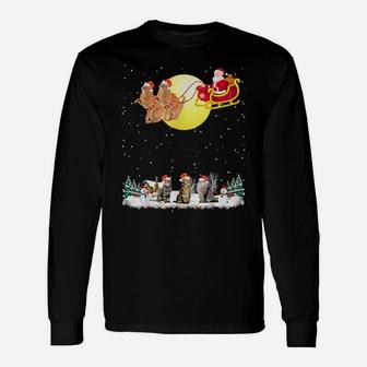Santa And Kittens Long Sleeve T-Shirt - Monsterry DE