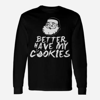 Santa's Cookies Long Sleeve T-Shirt - Monsterry CA
