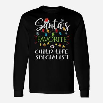 Santa's Favorite Child Life Specialist Long Sleeve T-Shirt - Monsterry AU
