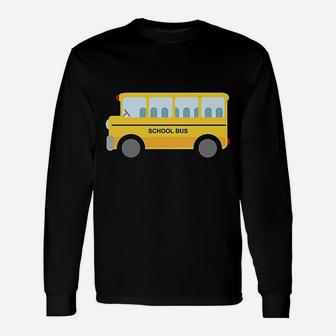 School Bus Unisex Long Sleeve | Crazezy UK