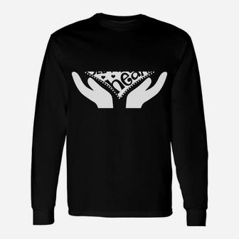 School Counselor Heart Hands Counseling Team Hoodie Unisex Long Sleeve | Crazezy
