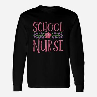 School Nurse Nursing Student Vintage Unisex Long Sleeve | Crazezy