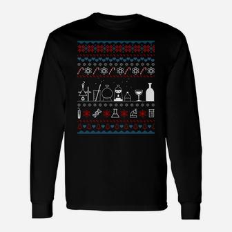 Science Medical Lab Ugly Christmas Sweater Chemistry Gifts Sweatshirt Unisex Long Sleeve | Crazezy