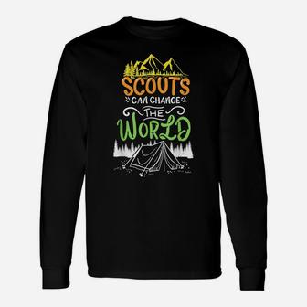 Scout Scouts Scouting Team Leader Camp Nature Mountains Unisex Long Sleeve | Crazezy DE