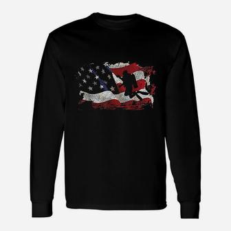 Scuba Diving Usa Flag For Scuba Divers Long Sleeve T-Shirt - Thegiftio