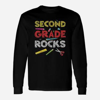 Second Grade Rocks Unisex Long Sleeve | Crazezy AU
