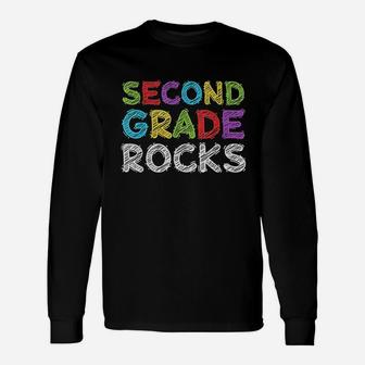 Second Grade Rocks Unisex Long Sleeve | Crazezy DE