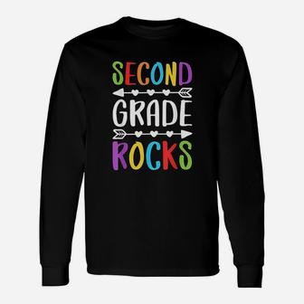Second Grade Rocks Unisex Long Sleeve | Crazezy CA