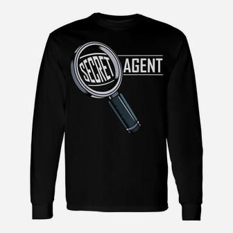 Secret Agent Inspector Spy Future Job Solving Crimes Funny Unisex Long Sleeve | Crazezy CA