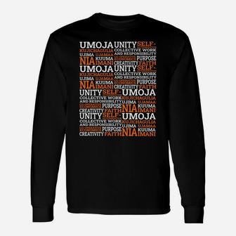 Seven Principles Of Kwanzaa Dec 26 - Jan 1 Sweatshirt Unisex Long Sleeve | Crazezy