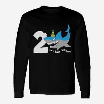 Shark 2Nd Birthday Unisex Long Sleeve | Crazezy CA