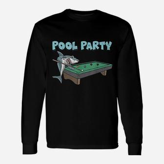 Shark Pool Party Unisex Long Sleeve | Crazezy