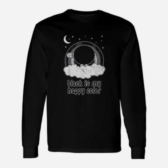 Sheep Black Is My Happy Color Unisex Long Sleeve | Crazezy CA