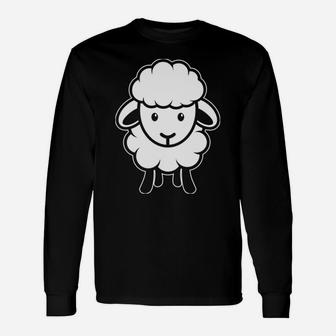 Sheep Happens Funny Farmer Sheep Lover Design Unisex Long Sleeve | Crazezy AU