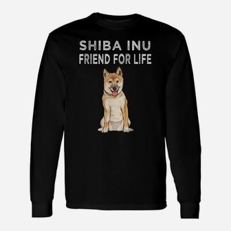 Shiba Inu Friend For Life Dog Friendship Unisex Long Sleeve | Crazezy AU