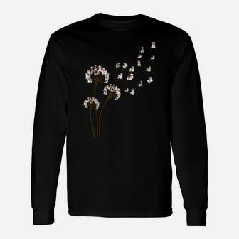 Shih Tzu Dog Dandelion Flower Funny Animal Lovers Men Women Unisex Long Sleeve | Crazezy DE