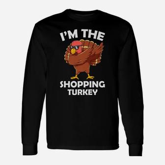 Shopping Turkey Family Group Matching Thanksgiving Party Unisex Long Sleeve | Crazezy CA