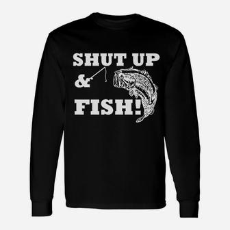 Shut Up And Fish Funny Country Song Unisex Long Sleeve | Crazezy CA