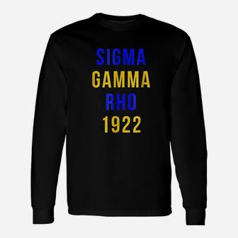 Sigma Gamma Rho 1922 Unisex Long Sleeve | Crazezy DE