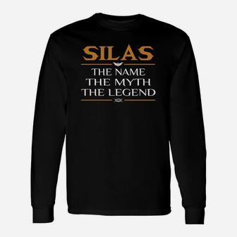 Silas The Name The Myth The Legend Long Sleeve T-Shirt - Thegiftio
