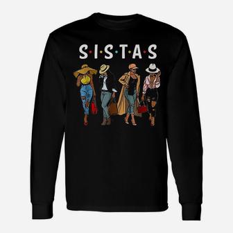 Sistas Afro Women Together Friend Unisex Long Sleeve | Crazezy UK