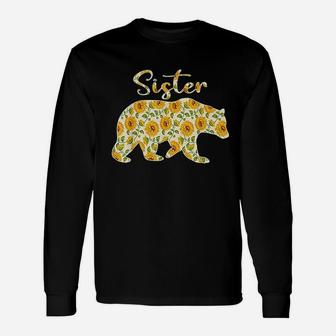 Sister Bear Sunflower Unisex Long Sleeve | Crazezy CA
