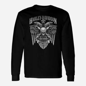 Skull Hd Worldwide Support Long Sleeve T-Shirt - Thegiftio UK