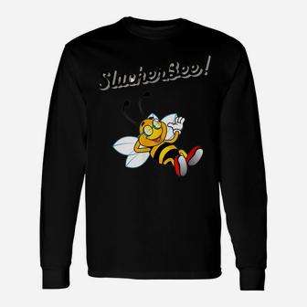 Slackerbee Humor At Work, Funny Cool Gift Coworkers Friends Unisex Long Sleeve | Crazezy