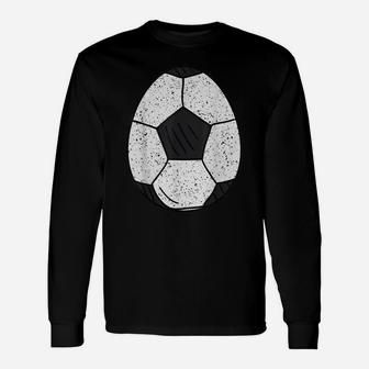 Soccer Ball Happy Easter Egg Cute Hunting Sport Lover Unisex Long Sleeve | Crazezy CA