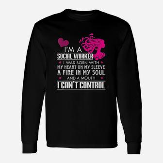 Social Worker Gift For Social Work Month Unisex Long Sleeve | Crazezy CA