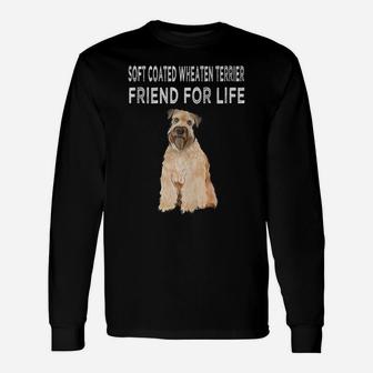 Soft Coated Wheaten Terrier Friend For Life Dog Friendship Unisex Long Sleeve | Crazezy