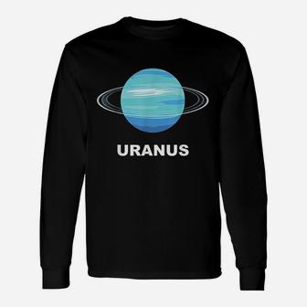 Solar System Group Costumes Giant Planet Uranus Costume Long Sleeve T-Shirt - Thegiftio UK