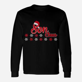 Son Claus Matching Family Christmas Pajamas Gifts Unisex Long Sleeve | Crazezy
