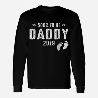 Soon To Be Daddy Est 2019 Tshirt First Time New Fathers Day Unisex Long Sleeve | Crazezy