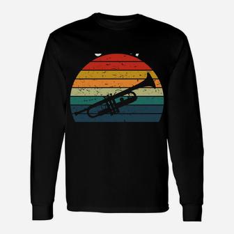 Sorry I Tooted Funny Retro Vintage Trumpet Player Jazz Lover Unisex Long Sleeve | Crazezy CA