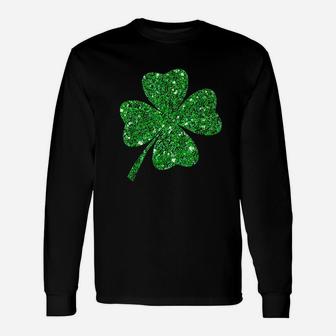 Sparkle Clover Irish For St Patricks Pattys Day Long Sleeve T-Shirt - Thegiftio UK