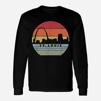 St Louis Souvenir Skyline Long Sleeve T-Shirt - Thegiftio UK