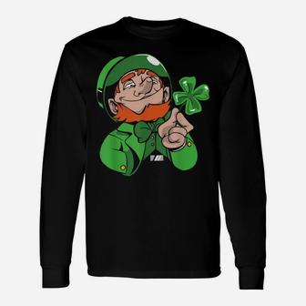 St Patricks Day Clover Saint Patrick Lucky Irish Pattys Gift Unisex Long Sleeve | Crazezy CA