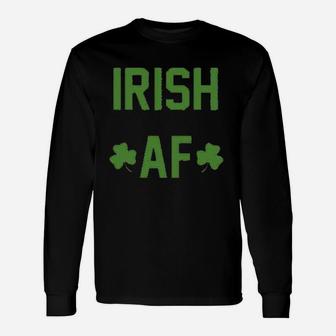 St Patricks Day Funny Green Shamrock Irish Unisex Long Sleeve | Crazezy CA