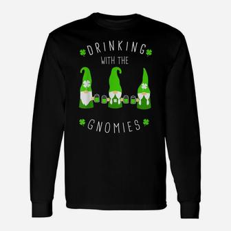St Patricks Day Gnome And Green Beer Design Irish Parties Unisex Long Sleeve | Crazezy DE