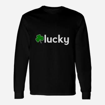 St Patricks Day For Men Women Lucky Shamrock Irish Long Sleeve T-Shirt - Thegiftio UK
