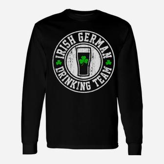St Patricks Irish German Drinking Team Long Sleeve T-Shirt - Monsterry CA
