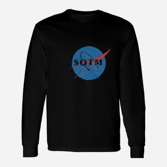 Standing On The Moon Unisex Long Sleeve | Crazezy