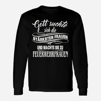 Starke Frau Feuerwehrfrau Langarmshirts - Seseable