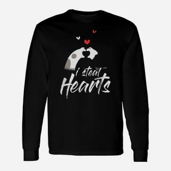 I Steal Hearts Valentine's Day For A Cat Long Sleeve T-Shirt - Monsterry UK