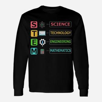 Stem Science Technology Engineering Math Teacher Gift Unisex Long Sleeve | Crazezy